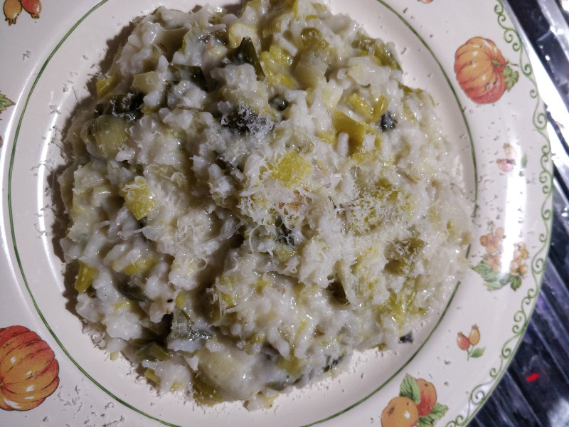 Risotto aux poireaux