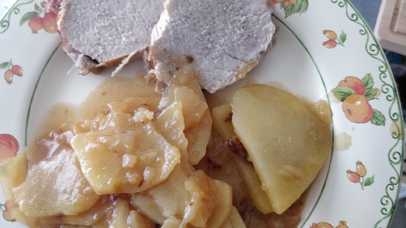 Rôti de porc pommes de terre