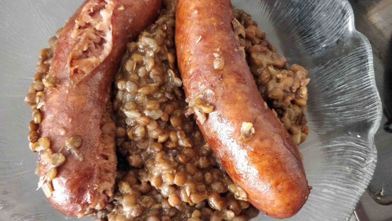 Saucisses lentilles